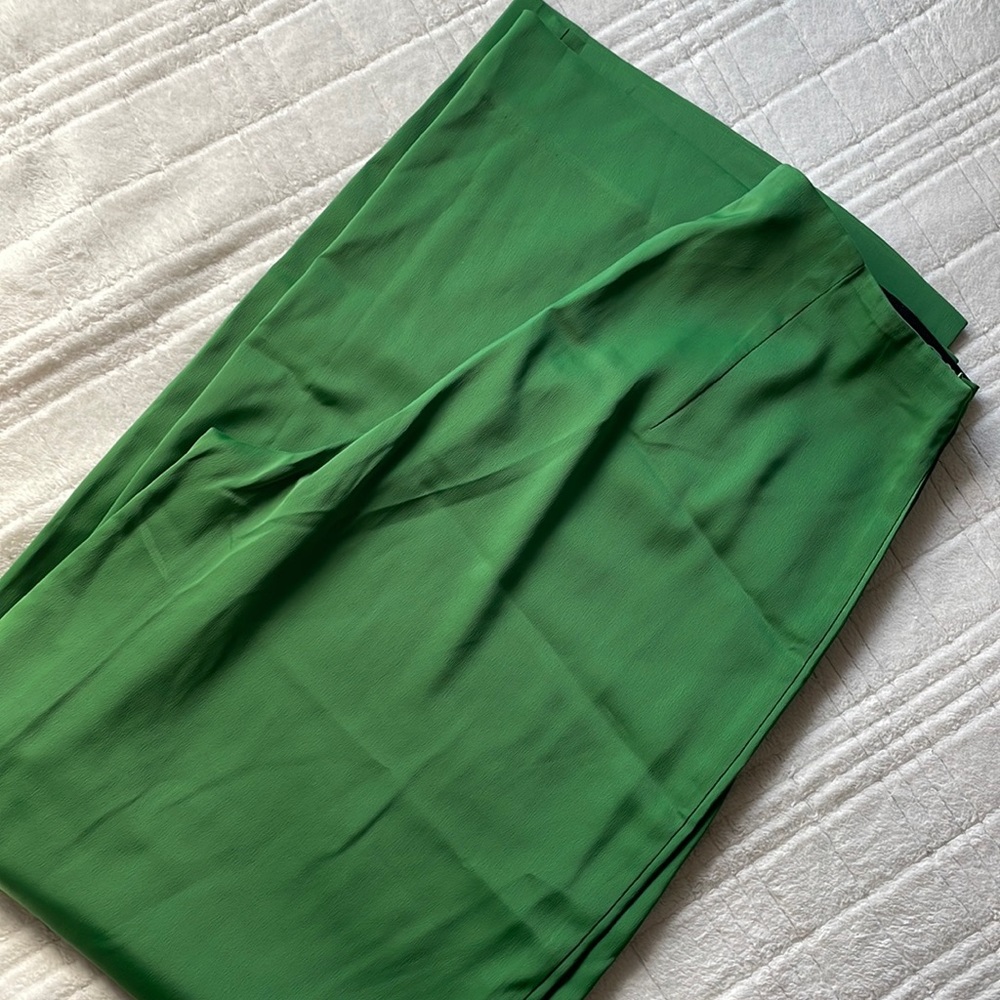Express green pants wide leg, sz8R